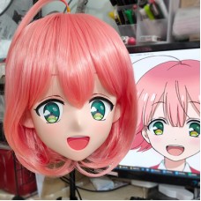 (GLA025)Customize Character'! Female/Girl Resin Full/Half Head With Lock Anime Cosplay Japanese Animego Kigurumi Mask